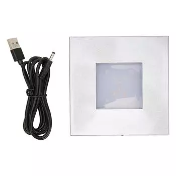 Светодиодная подставка для дисплея с последовательным освещением, квадратная подставка для дисплея с USB-зарядкой для стеклянных фигурок