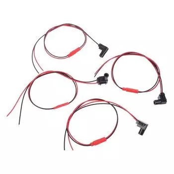 Светодиодная подсветка для ручки двери автомобиля, черная оболочка, прозрачный световой направляющий столб, 12 В, сигнальный индикатор, лампа окружающего освещения синий