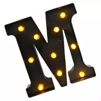 Светодиодная подсветка для вывесок, световой алфавитный знак, лампа для освещения M 8.11x8.58x1.57inch