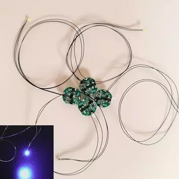 Светодиодная подсветка Lezalic с магнитным выключателем и набором из 4 батареек (CR927-совместимый) беспроводная ультра маленькая модель пластиковая модель фигурка