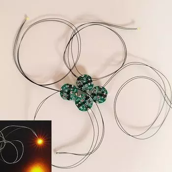 Светодиодная подсветка Lezalic с магнитным выключателем и набором из 4 батареек (CR927-совместимый) беспроводная ультра маленькая модель пластиковая модель фигурка