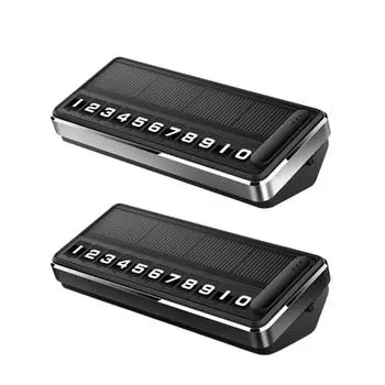 Светодиодная подсветка на солнечной батарее, временный номер, универсальные наклейки, номерной знак для телефона, номерной знак из алюминия со светодиодами для парковки ночью HL C4V0