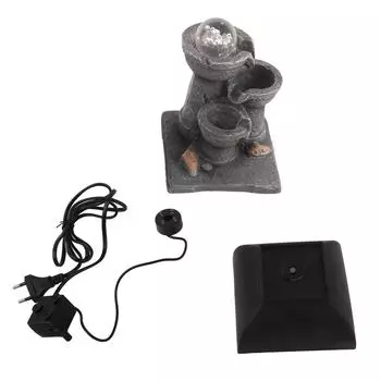 Светодиодная подсветка настольного водопада с шаром для домашнего офиса, фен-шуй