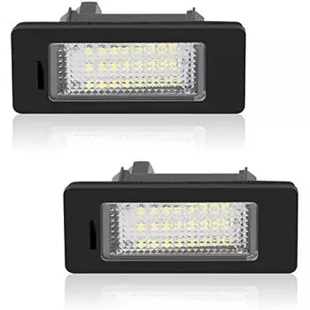 Светодиодная подсветка номерного знака 2 X 6500K Подсветка номерного знака 400Lm Задний фонарь Белый номерной знак 12 В Встроенный Canbus для B-Mw E39 E60 E82 E90 E92 E93 M3 9x8x4cm