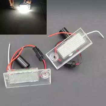 Светодиодная подсветка номерного знака без ошибки для седана A6 C5 4B 1997~2004, светодиодная автомобильная лампа CanBus 12 В, белая