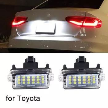 Светодиодная подсветка номерного знака для Toyota Corolla, Camry, YARIS, EZ, VIOS, Avalon