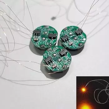 Светодиодная подсветка С магнитным выключателем и набором из 3 батареек-кнопок (CR927-совместимый) Ультра маленькая беспроводная модель пластиковая фигурка свет