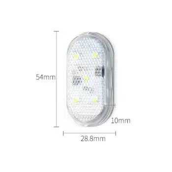 Светодиодная подсветка салона автомобиля, беспроводная зарядка через USB, магнитная светодиодная подсветка двери автомобиля, приветственный свет, сигнальная лампа предотвращения столкновений