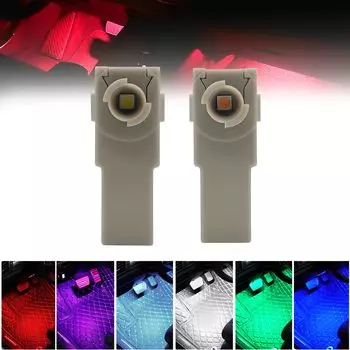 Светодиодная подсветка салона для ног Toyota многоцветная [2 шт.] (красный) [продукт] красный