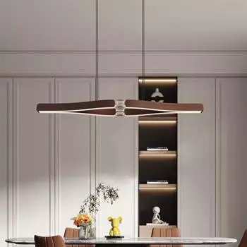 Светодиодная подвесная лампа для столовой, скандинавская роскошная люстра с бриллиантовым кольцом, внутреннее освещение, спальня, кабинет, бар, светильники для обеденного стола RC Dimming кофейный