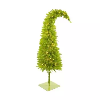 Светодиодная предустановленная лампа Greentown Christmas Tree высотой 5,7 фута, креативное рождественское украшение Greentown Tree, искусственная рождественская гирлянда