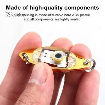 Светодиодная приманка для рыбы, ярко-яркая, для глубоководной рыбалки, светодиодные рыболовные приманки со встроенным аккумулятором, автоматическим включением/выключением, подводные мигающие фонари для троллинга разноцветный