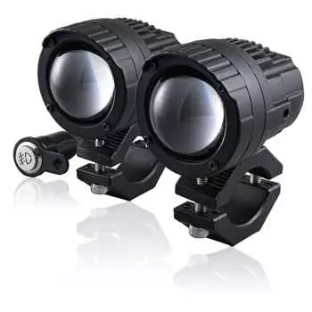 Светодиодная противотуманная фара Daytona BELLOF для мотоцикла, совместимая с осмотром транспортного средства, водонепроницаемая, пылезащитная 6500K/2900K (Белый / желтый) Precious Ray W левый и правый комплект