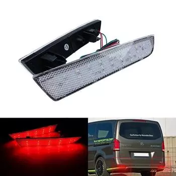 Светодиодная прозрачная линза для отражателя заднего бампера, стоп-сигнала для MB Vito V-Class W447 14-up чистый