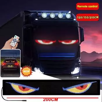 Светодиодная RGB-матрица для автомобильной анимационной вывески, пиксельная панель управления, светодиодная панель, гибкий дисплей хань синий