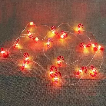 Светодиодная рождественская гирлянда со снеговиком, стариком, головой оленя, фонарь из медной проволоки A4