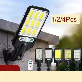 Светодиодная солнечная лампа с 3 режимами освещения, солнечные фонари, уличные водонепроницаемые датчики движения, охранная лампа для сада, патио, дорожки, двора 1Pcs