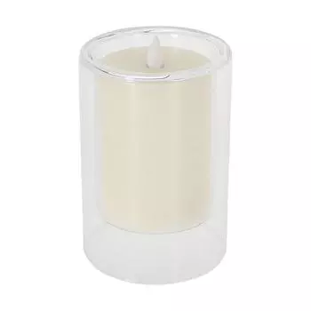 Светодиодная свеча 10 см Стекло Стекло