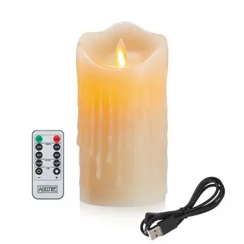 Светодиодная свеча AnnTec USB с пультом дистанционного управления. Мерцает как настоящий теплый светильник. Нет энергии. Поставляется со специальным пультом дистанционного управления. Регулируемая яркость. Светодиодная свеча x