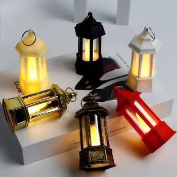 Светодиодная свеча с крючком, мягкое освещение, подвесной фонарь на батарейках, украшение для Хэллоуина