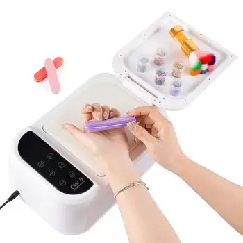 Светодиодная УФ-лампа для ногтей с гелем, многофункциональная складная панель, подушка для рук из полиуретана, 180 Вт, 69 светодиодов, быстросохнущая лампа, отверстие для рассеивания тепла, умный датчик, 5 таймеров