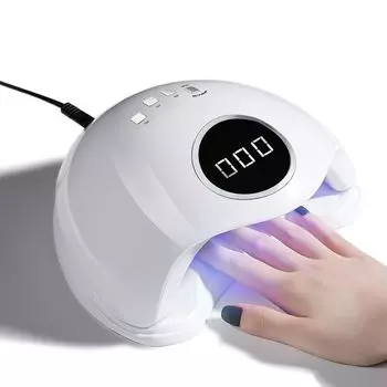 Светодиодная УФ-лампа для ногтей с гелем УФ-лампой для отверждения смолы для ногтей, быстрая отверждение для обеих рук и 1 автоматический датчик обнаружения и свет, свет, смола, свет, свет, белый