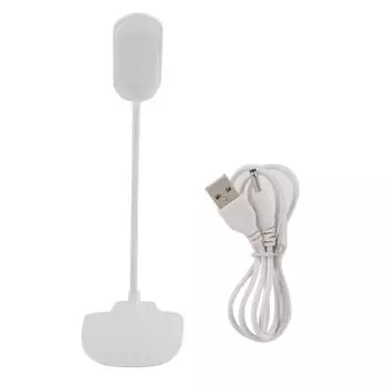 Светодиодная USB гибкая настольная лампа настольная прикроватная сенсорная кнопка с регулировкой яркости для чтения и учебы White