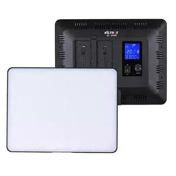 Светодиодная видеопанель Viltrox VL-200 PRO CRI95+ с регулируемой яркостью для камер Nikon US Plug
