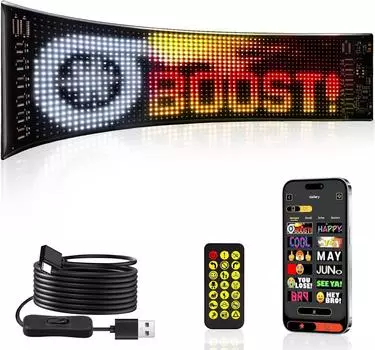 Светодиодная вывеска, многозадачное циклическое воспроизведение, светодиодная вывеска магазина, управление через Bluetooth, пользовательский текстовый шаблон, анимация, прокрутка, программируемая