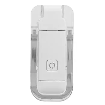 Светодиодная закладка-светильник USB, 3 уровня яркости, теплый белый свет, портативная пристегивающаяся лампа для чтения белый