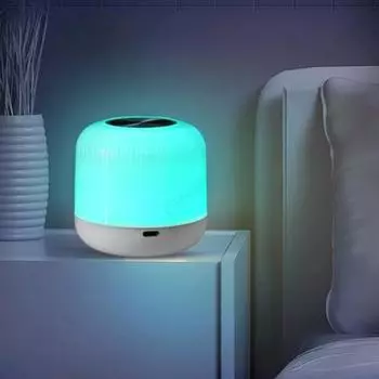 Светодиодная защита глаз, мягкий свет, семь цветов освещения, спальня, прикроватный светильник, кабинет, атмосферный светильник, сенсорный пульт дистанционного управления, ночник 3 W
