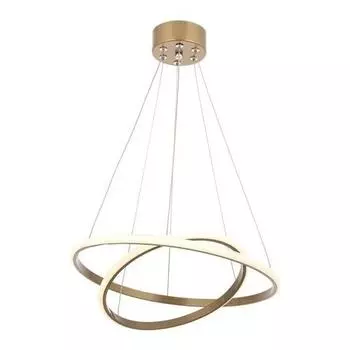Светодиодная золотая люстра 2002-2 Gd Gold Led Double Chandelier