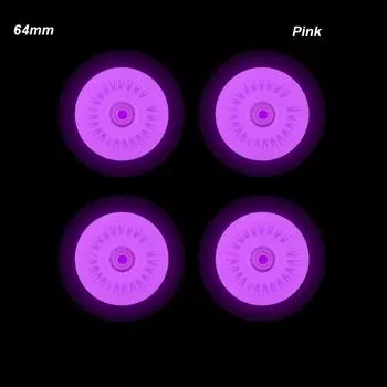Светодиодные 60 мм 62 мм 70 мм 68 мм 64 мм Флэш-колеса Роликовые колеса Детали 80 мм 76 мм 72 мм Роликовые коньки для улицы 64mm-Pink