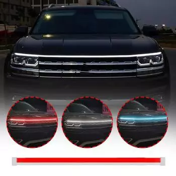 Светодиодные автомобильные фонари на капоте универсальные автомобильные декоративные атмосферные лампы окружающего света для дневных ходовых огней автомобиля