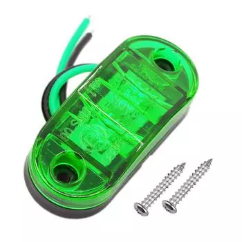 Светодиодные боковые габаритные огни для прицепов, фургонов, габаритные огни для грузовиков, светодиодные янтарные, красные, белые лампы для грузовиков жёлтый