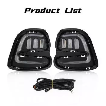 Светодиодные ДХО для Chevrolet Cavalier 2016 2017 2018 2019 дневные ходовые огни поворотный сигнал противотуманные фары белый желтый синий автомобильные аксессуары