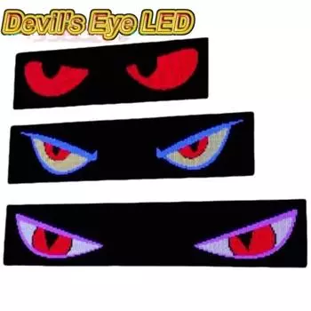 Светодиодные дисплеи Складной светодиодный дисплей для лобового стекла автомобиля и грузовика Модуль сообщений на заказ с помощью мобильного приложения Гибкий светодиодный дисплей хань синий