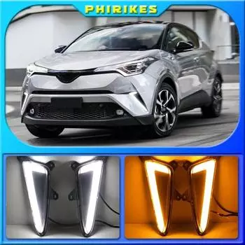 Светодиодные дневные ходовые огни для Toyota C-HR CHR 2016 2017 2018 автомобильные аксессуары водостойкие ABS 12 В DRL противотуманные фары украшения белый
