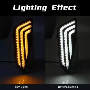 Светодиодные дневные ходовые огни для Toyota Sienna 2025, анимация запуска, передний бампер, фары дальнего света, белые, желтые, автомобильные аксессуары