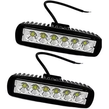 Светодиодные фары для бездорожья 18 W Светодиодные фары Рабочее освещение 12 В / 24 В Дополнительное освещение 6 000 K IP67 Водонепроницаемый Для внедорожника Джип Грузовик Трактор или 23x16x6cm