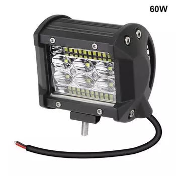 Светодиодные фары постоянного тока 12 В 24 В для грузовиков, автомобилей, внедорожников, 4WD, квадроциклов, светодиодные фары для бездорожья, точечные прожекторы, комбинированные светодиодные фонари 60W