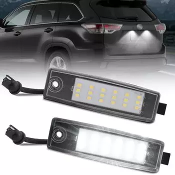 Светодиодные фонари номерного знака NEIFILES серии 200 Hiace для Land Cruiser Vanguard Harrier Lexus Regius High 2 шт. Highlander, Kluger, 200, 30, 10, BB30,