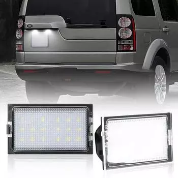 Светодиодные фонари номерного знака PLUG AND PLAY сзади для Land Rover Discovery 3 05-2009 Discovery 4 Freelander 2 Range Rover Sport белый