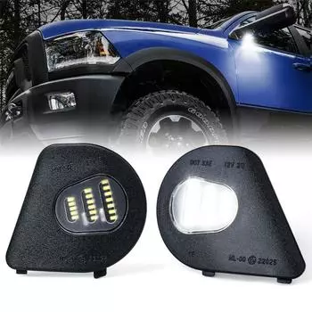 Светодиодные фонари подсветки боковых зеркал для пикапа Dodge Ram 10-19 1500 2500 3500 4500 5500
