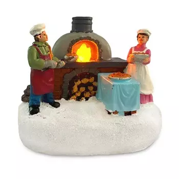 Светодиодные фонари Рождественская деревня Аксессуары Декор Хлебопекарни Коллекционные строительные фигурки Домашний камин Праздничная витрина