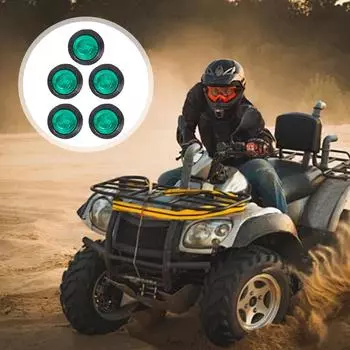 Светодиодные габаритные огни для прицепа, 5 шт., боковые габаритные огни, светодиодные габаритные огни для грузовиков, боковые и прицепные габаритные огни высокой яркости