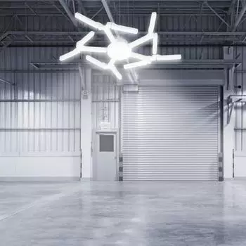 Светодиодные фонари для гаража Деформируемая лампочка Супер яркая светодиодная лампа мощностью 120 Вт Потолочный светильник 100W белый