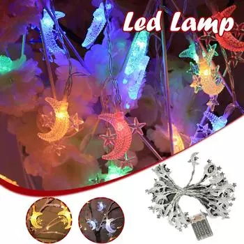 Светодиодные гирлянды для дома, спальни, декоративные светильники, праздничные свадебные огни разноцветный