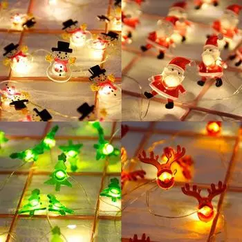 Светодиодные гирлянды для рождественской елки Гирлянда на открытом воздухе вечерние свадебные украшения Санта-свет