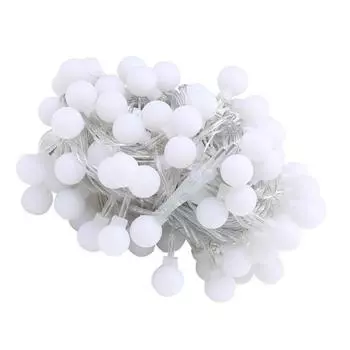 Светодиодные гирлянды-глобусы, теплый белый свет, соединяемые, декоративные гирлянды для помещений, улицы, кемпинга USB